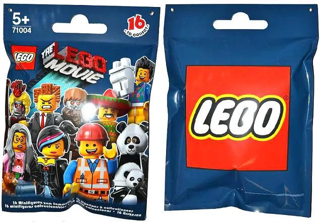 Display Sign Hanging, Collectible Minifigures The LEGO  Movie Bag