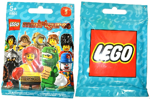 Display Sign Hanging, Collectible Minifigures Series 5 Bag