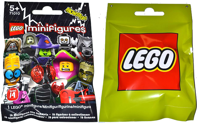 Display Sign Hanging, Collectible Minifigures Series 14 Bag