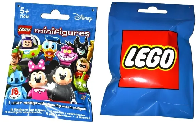 Display Sign Hanging, Collectible Minifigures Disney Series Bag