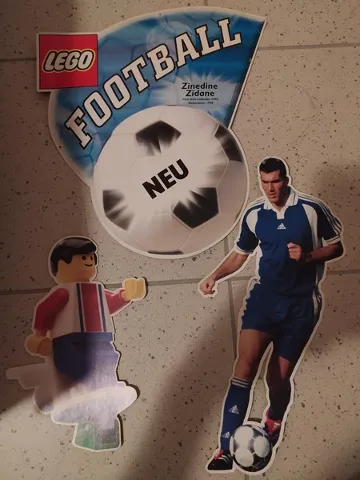 Display Sign Hanging Football (Soccer) Zinedine Zidane (4323696-D)