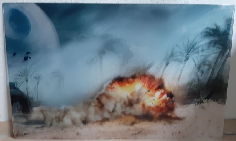 Display Sign Star Wars Scarif Diorama