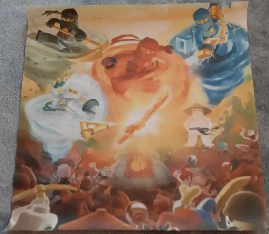 Display Sign Ninjago, Spinning Minifigures