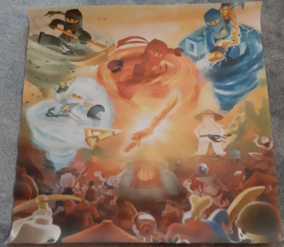 Display Sign Ninjago, Spinning Minifigures