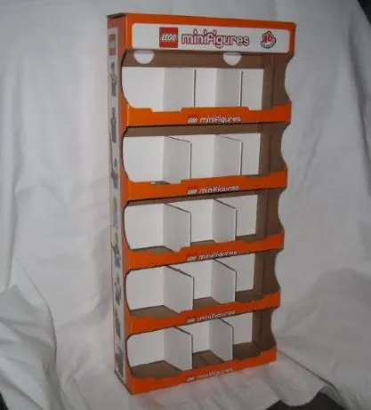 Display Shelf Stand for Sets, Cardboard Hanging Collectible Minifigures Series 4