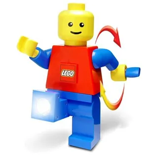 Flashlight, Dynamo Torch - Red Torso