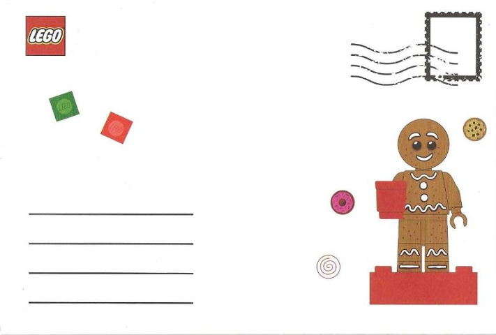 Envelope, Holiday Greeting Card 2024 Christmas - Gingerbread Man