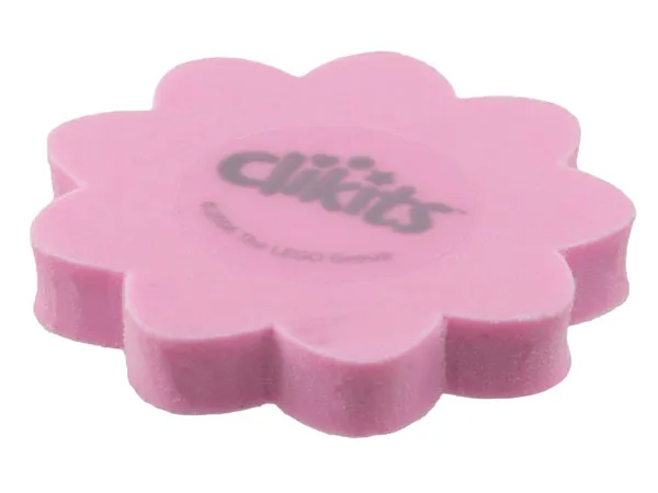 Eraser, Clikits Daisy Flat with Logo