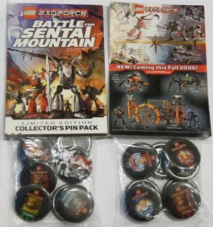 Pin, Exo-Force Battle for Sentai Mountain Set of 8
