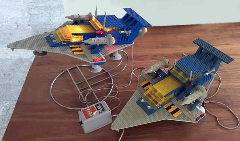 Display Assembled Model, Double Sized Galaxy Explorer with Lights (Glued)