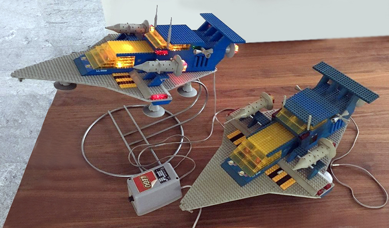 Display Assembled Model, Double Sized Galaxy Explorer with Lights (Glued)