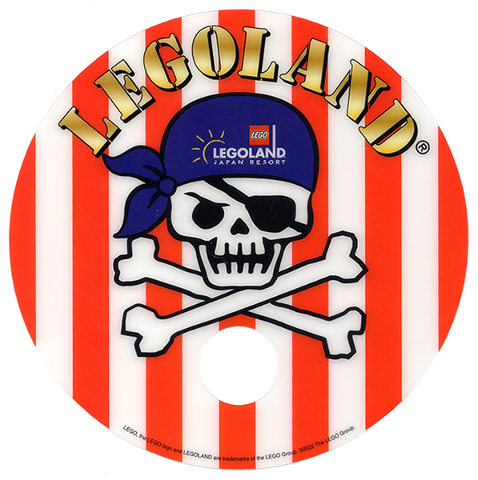 Hand Fan - LEGOLAND Japan, Skull and Crossbones with Purple Bandana