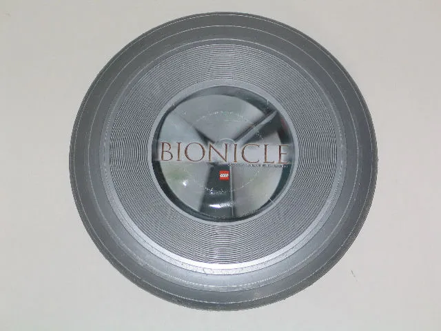 Frisbee, Hard, Bionicle Image on Metallic Silver, Promotional