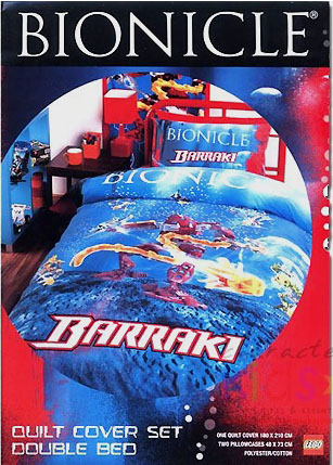 Bedding, Duvet Cover and Pillowcases (180 x 210cm) - Bionicle Barraki