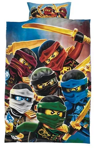 Bedding, Duvet Cover and Pillowcases (140 x 200cm - 70 x 80/90cm) - NINJAGO 6 Characters