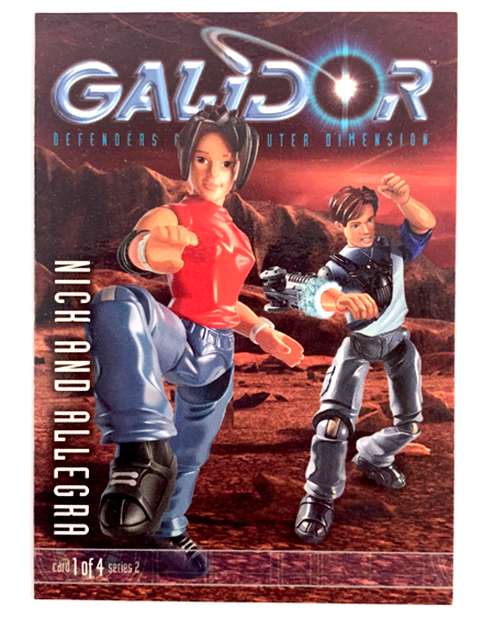 Galidor Trading Card, Series 2 - #1 Nick and Allegra