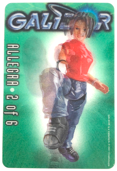 Galidor Trading Card, Lenticular Glinching Card - #2 Allegra