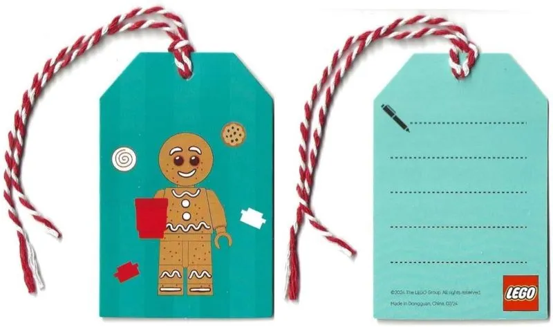 Gift Tag, Christmas - Gingerbread Man