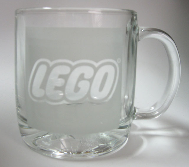 Cup / Mug LEGO Logo White, Globe on Bottom