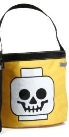 Storage Bucket Halloween Soft Bucket - Yellow with Standard Skull Pattern