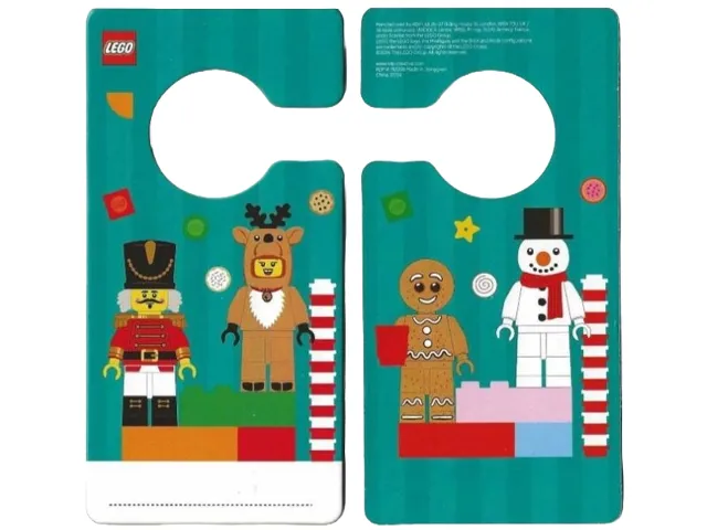 Door Hanger (Cardboard) Double-Sided - Nutcracker, Reindeer Costume / Gingerbread Man, Snowman