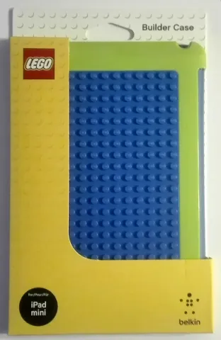 Tablet Case iPad Mini Lime / Blue with Blue Building Surface