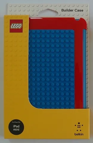 Tablet Case iPad Mini Red / Blue with Blue Building Surface