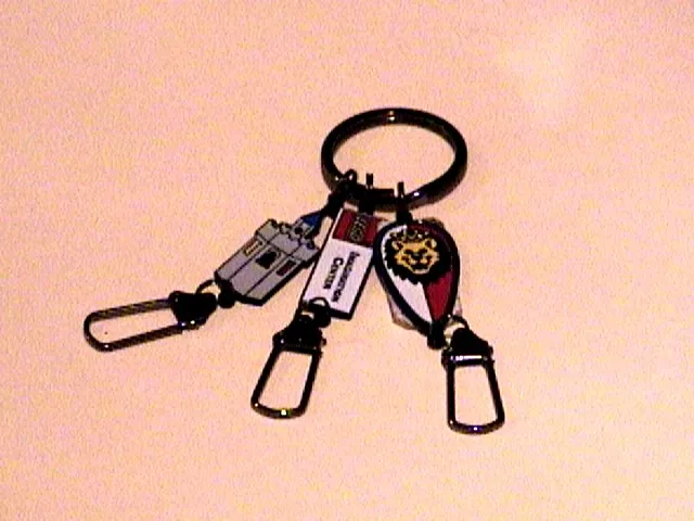 Imagination Center Key Chain Royal Knights Lion shield with Castle rampart