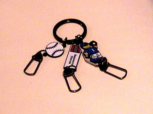Imagination Center Key Chain Male player with Baseball