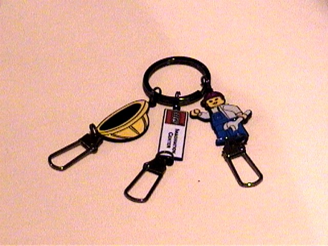 Imagination Center Key Chain Female worker with Construction helmet