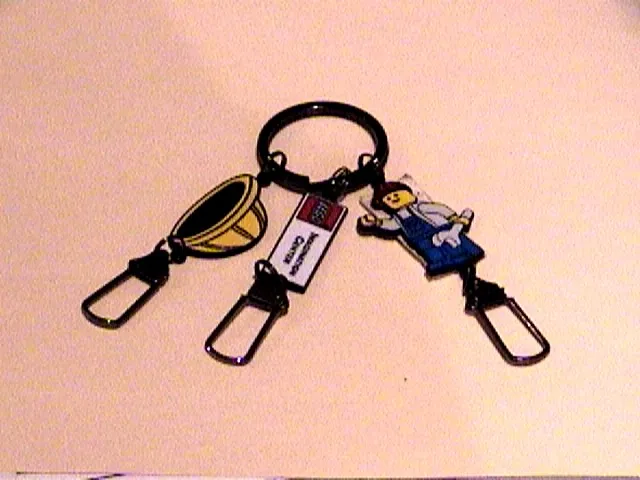 Imagination Center Key Chain Male worker with Construction helmet