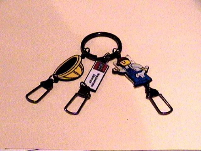 Imagination Center Key Chain Male worker with Construction helmet