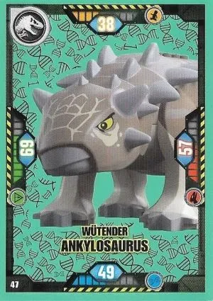 Jurassic World Trading Card Game (German) Series 1 - # 47 Wütender Ankylosaurus