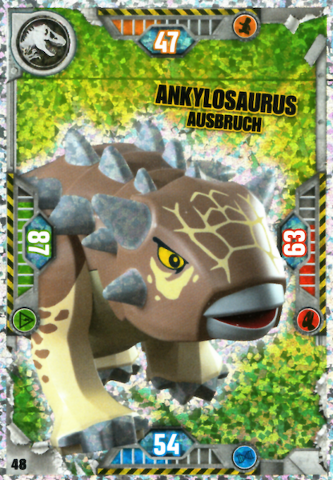 Jurassic World Trading Card Game (German) Series 1 - # 48 Ankylosaurus Ausbruch