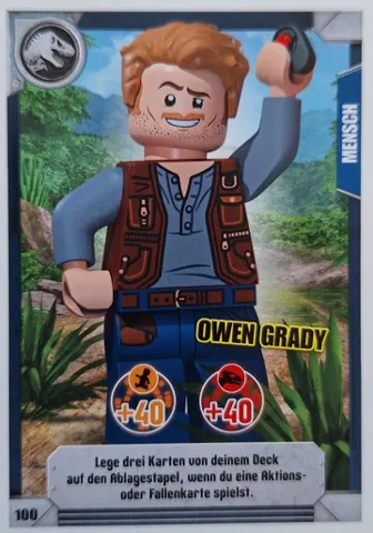 Jurassic World Trading Card Game (German) Series 1 - # 100 Owen Grady