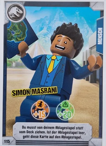 Jurassic World Trading Card Game (German) Series 1 - # 115 Simon Masrani