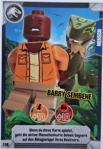 Jurassic World Trading Card Game (German) Series 1 - # 118 Barry Sembene