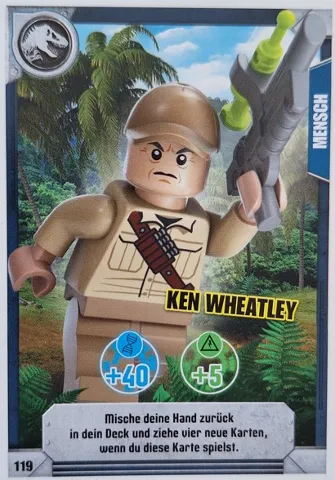 Jurassic World Trading Card Game (German) Series 1 - # 119 Ken Wheatley