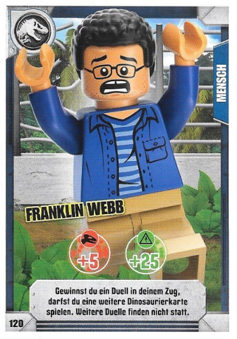 Jurassic World Trading Card Game (German) Series 1 - # 120 Franklin Webb