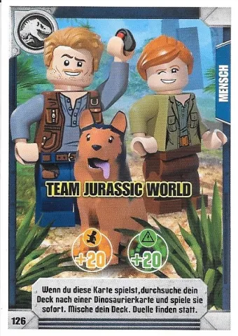 Jurassic World Trading Card Game (German) Series 1 - # 126 Team Jurassic World