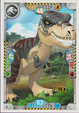 Jurassic World Trading Card Game (French) Series 1 - # 1 T. rex