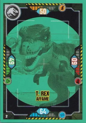 Jurassic World Trading Card Game (French) Series 1 - # 2 T. rex Affamé