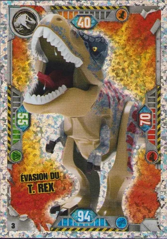 Jurassic World Trading Card Game (French) Series 1 - # 3 Évasion du T. rex