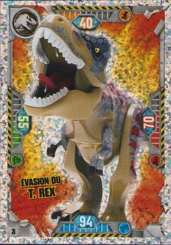 Jurassic World Trading Card Game (French) Series 1 - # 3 Évasion du T. rex