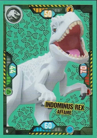 Jurassic World Trading Card Game (French) Series 1 - # 6 Indominus rex Affamé
