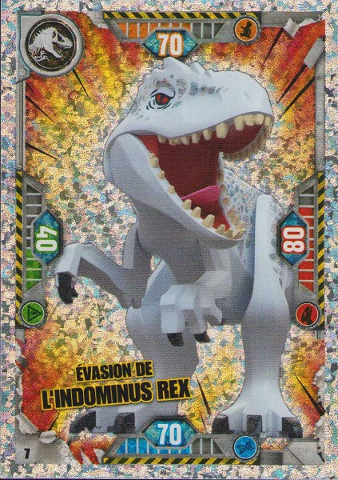Jurassic World Trading Card Game (French) Series 1 - # 7 Évasion de l'Indominus rex