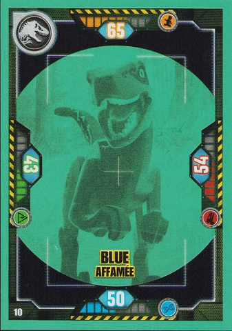 Jurassic World Trading Card Game (French) Series 1 - # 10 Blue Affamée