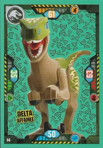 Jurassic World Trading Card Game (French) Series 1 - # 14 Delta Affamée
