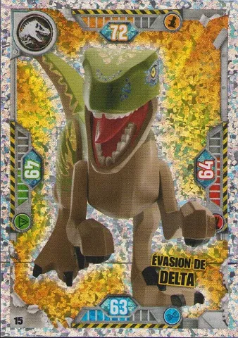 Jurassic World Trading Card Game (French) Series 1 - # 15 Évasion de Delta