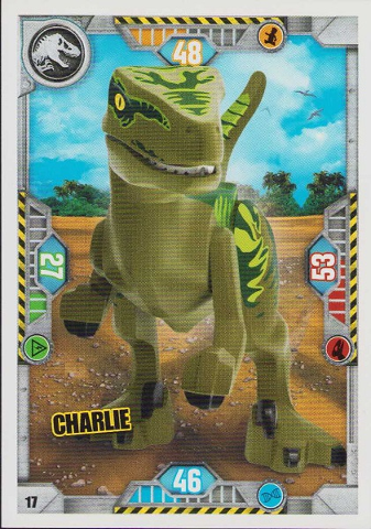 Jurassic World Trading Card Game (French) Series 1 - # 17 Charlie